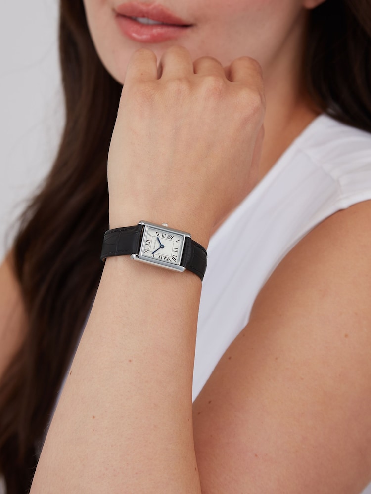 Sekonda Black Colette 22mm Rectangular Analogue Watch with Strap - Image 5 of 5