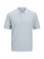 Azul - Camisa polo de punto texturizado JACK & JONES - Imagen 8 de 8