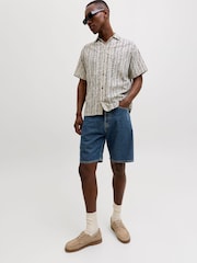 JACK & JONES Blue Loose Fit Denim Shorts - Image 5 of 9