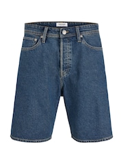JACK & JONES Blue Loose Fit Denim Shorts - Image 6 of 9