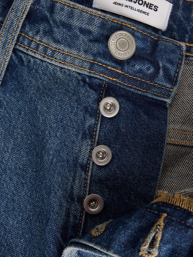 JACK & JONES Blue Loose Fit Denim Shorts - Image 9 of 9