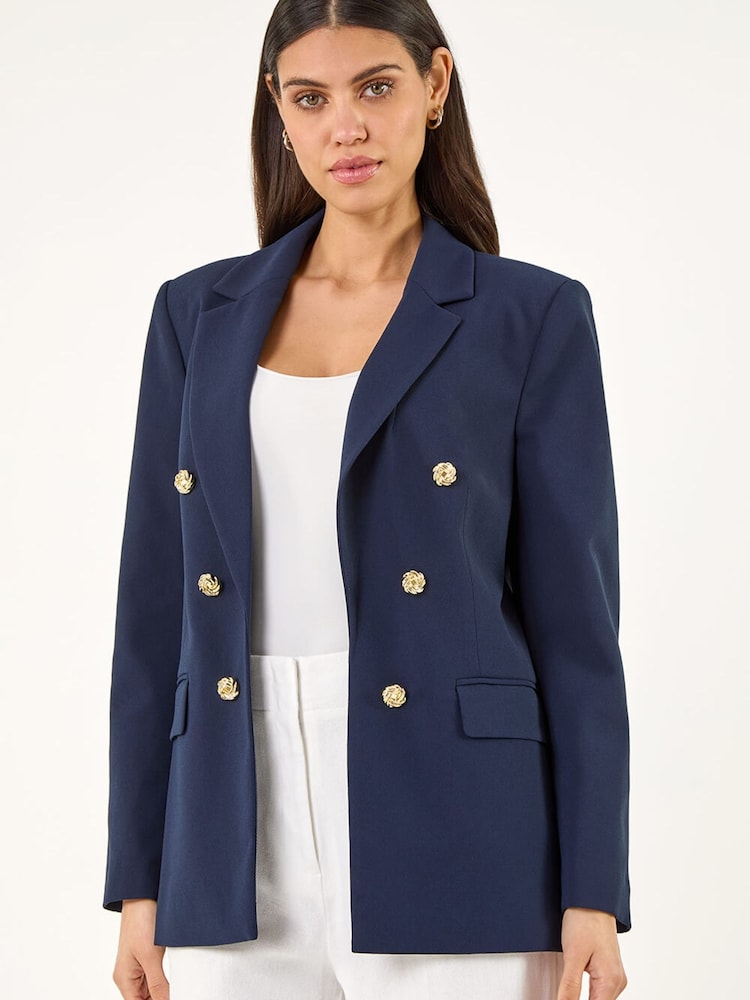 Roman Blue Longline Rochette Jacket - Image 2 of 5