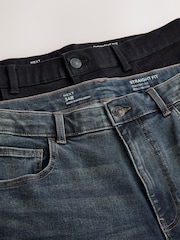 Green Tint & Black Straight Fit Essential Stretch Jeans 2 Pack - Image 10 of 12