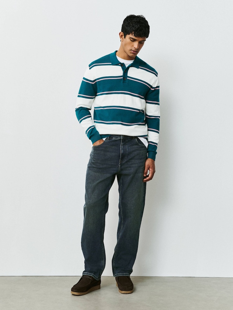 Green Tint & Black Straight Fit Essential Stretch Jeans 2 Pack - Image 2 of 12 Green Tint & Black Straight Fit Essential Stretch Jeans 2 Pack - Image 2 of 12