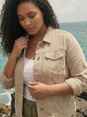Roman Natural Curve Mid Wash Denim Jacket - Image 1 of 4
