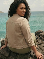 Roman Natural Curve Mid Wash Denim Jacket - Image 3 of 4