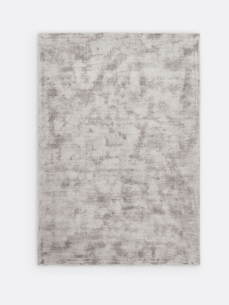 La Redoute Intérieurs Grey Izri Aged Effect Lyocell Rug - Image 2 of 4 La Redoute Intérieurs Grey Izri Aged Effect Lyocell Rug - Image 2 of 4