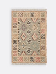 La Redoute Intérieurs Multicolour Kaliny Jute Distressed Kilim Rug - Image 2 of 4