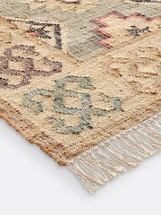 La Redoute Intérieurs Multicolour Kaliny Jute Distressed Kilim Rug - Image 3 of 4