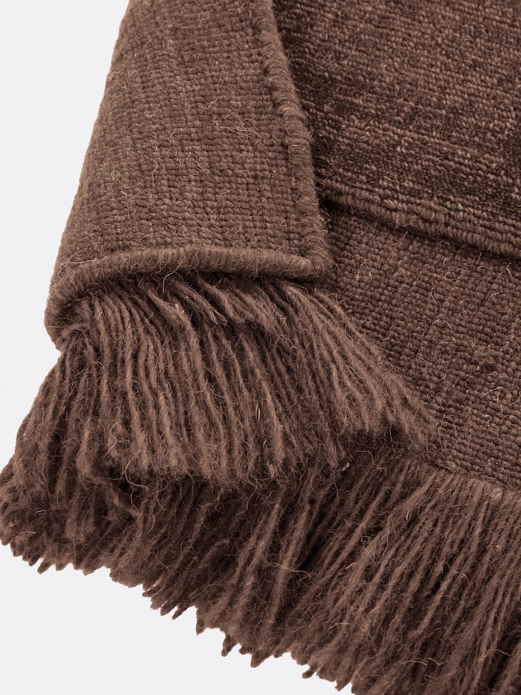 La Redoute Intérieurs Brown Osni Rug in Wool and Cotton - Image 7 of 7 La Redoute Intérieurs Brown Osni Rug in Wool and Cotton - Image 7 of 7