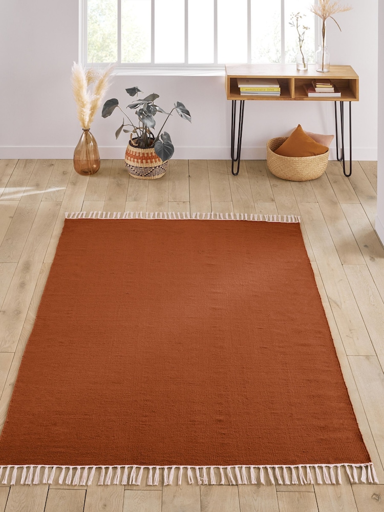 La Redoute Intérieurs Terracotta Azalée Indoor and Outdoor Rug - Image 1 of 4