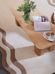 La Redoute Intérieurs Ecru Beige Othelo 100% Wool Rug - Image 1 of 5