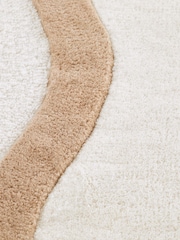 La Redoute Intérieurs Ecru Beige Othelo 100% Wool Rug - Image 4 of 5