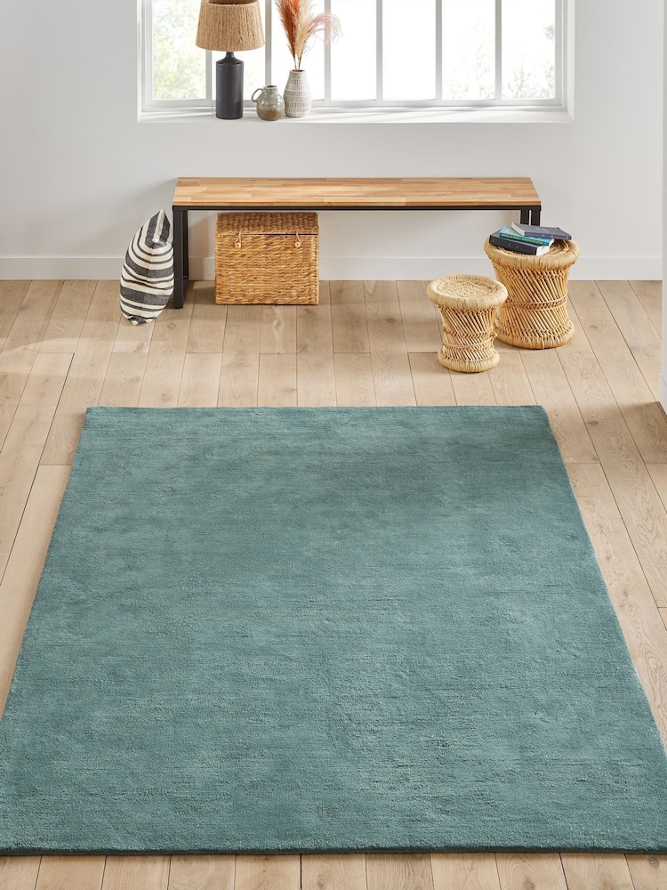 La Redoute Intérieurs Sage Renzo Tufted Cotton Rug - Image 1 of 4 La Redoute Intérieurs Sage Renzo Tufted Cotton Rug - Image 1 of 4