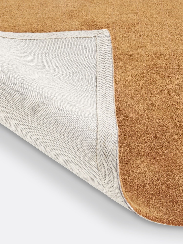 La Redoute Intérieurs Caramel Renzo Tufted Cotton Rug - Image 4 of 4 La Redoute Intérieurs Caramel Renzo Tufted Cotton Rug - Image 4 of 4