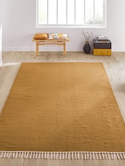 La Redoute Intérieurs Caramel Azalée Indoor and Outdoor Rug - Image 1 of 4