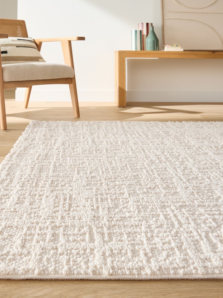 La Redoute Intérieurs Ecru Lexio Rug - Image 1 of 5