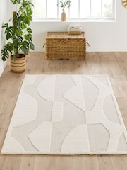 La Redoute Intérieurs Ecru Broga Abstract Rug - Image 1 of 4