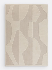 La Redoute Intérieurs Ecru Broga Abstract Rug - Image 2 of 4