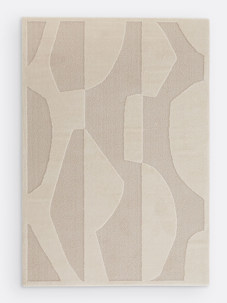 La Redoute Intérieurs Ecru Broga Abstract Rug - Image 2 of 4