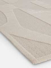 La Redoute Intérieurs Ecru Broga Abstract Rug - Image 3 of 4