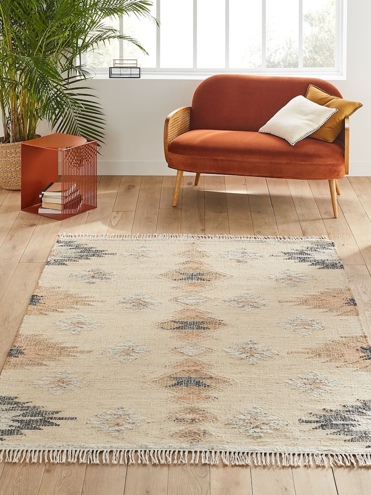 La Redoute Intérieurs Multicolour Maya Aged Effect Kilim Rug - Image 1 of 4