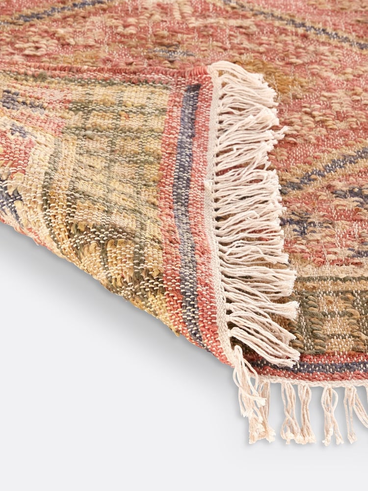 La Redoute Intérieurs Multicolour Saliha Kilim Jute Cotton Rug - Image 5 of 5 La Redoute Intérieurs Multicolour Saliha Kilim Jute Cotton Rug - Image 5 of 5