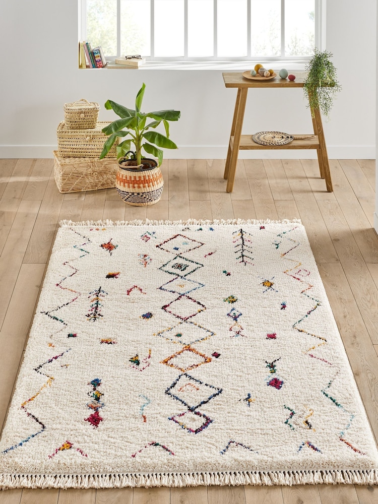 La Redoute Intérieurs Multicolour Miro Colourful Berber Rug - Image 1 of 4