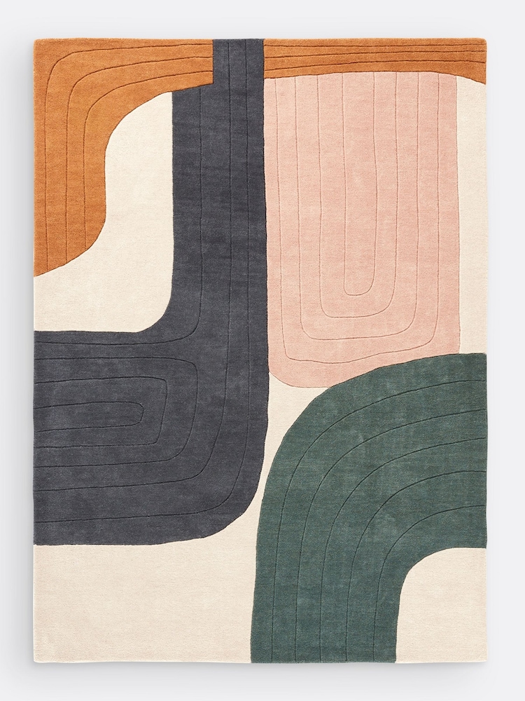 La Redoute Intérieurs Multicolour Milano Multicoloured Wool Rug - Image 2 of 4