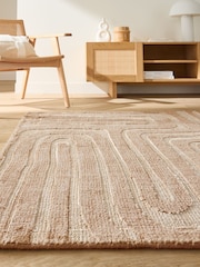 La Redoute Intérieurs Beige Ondea Rug - Image 1 of 5