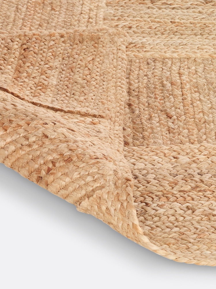 La Redoute Intérieurs Natural Mulfier Check Woven Jute Rug - Image 5 of 5 La Redoute Intérieurs Natural Mulfier Check Woven Jute Rug - Image 5 of 5