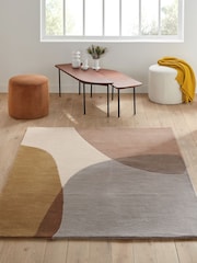 La Redoute Intérieurs Multicolour Signatures Urbana Graphic Colourful Wool Rug - Image 1 of 4