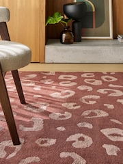 La Redoute Intérieurs Mahogany Thelma Leopard Print Wool Rug - Image 1 of 5