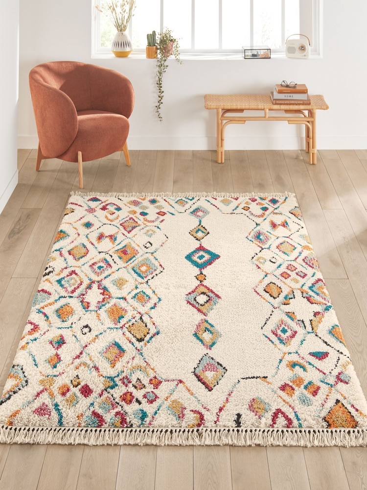 La Redoute Intérieurs Multicolour Taneti Colourful Berber Rug - Image 1 of 4 La Redoute Intérieurs Multicolour Taneti Colourful Berber Rug - Image 1 of 4