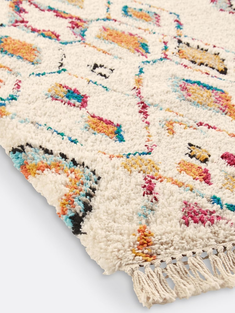 La Redoute Intérieurs Multicolour Taneti Colourful Berber Rug - Image 2 of 4 La Redoute Intérieurs Multicolour Taneti Colourful Berber Rug - Image 2 of 4