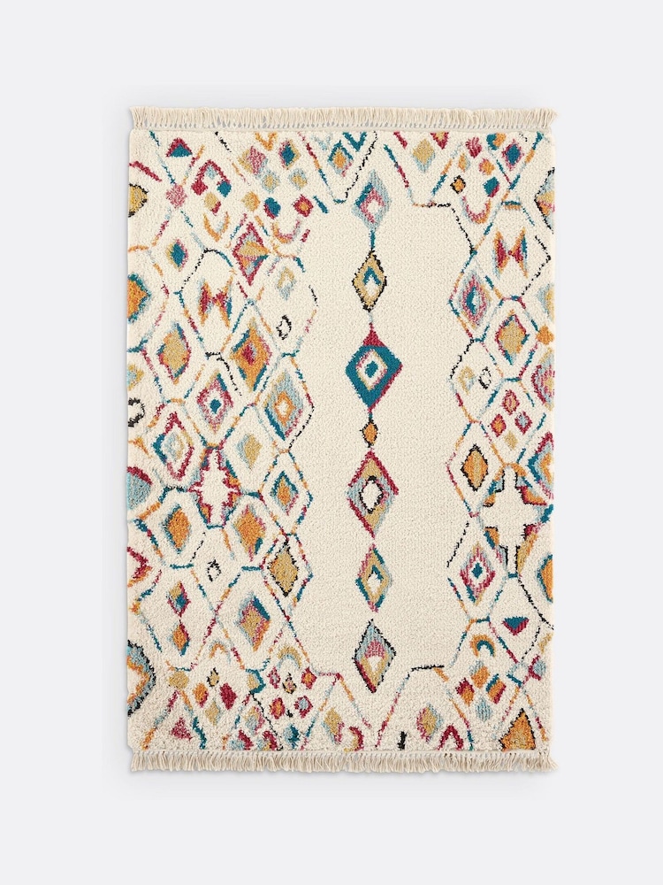 La Redoute Intérieurs Multicolour Taneti Colourful Berber Rug - Image 4 of 4 La Redoute Intérieurs Multicolour Taneti Colourful Berber Rug - Image 4 of 4