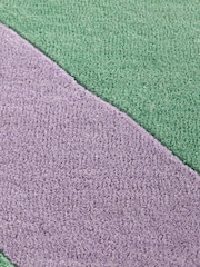 La Redoute Intérieurs Lilac Green Izalio Wool Rug - Image 4 of 5