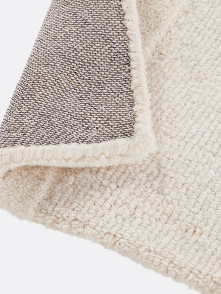 La Redoute Intérieurs Ecru Massimo 100% Wool Rug - Image 5 of 5 La Redoute Intérieurs Ecru Massimo 100% Wool Rug - Image 5 of 5