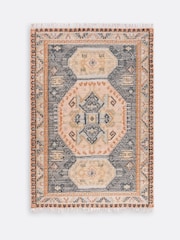 La Redoute Intérieurs Multicolour Uzzo Aged Effect Kilim Wool Mix Rug - Image 2 of 4