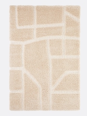 La Redoute Intérieurs Beige Nudea Geometric Print Rug - Image 1 of 4