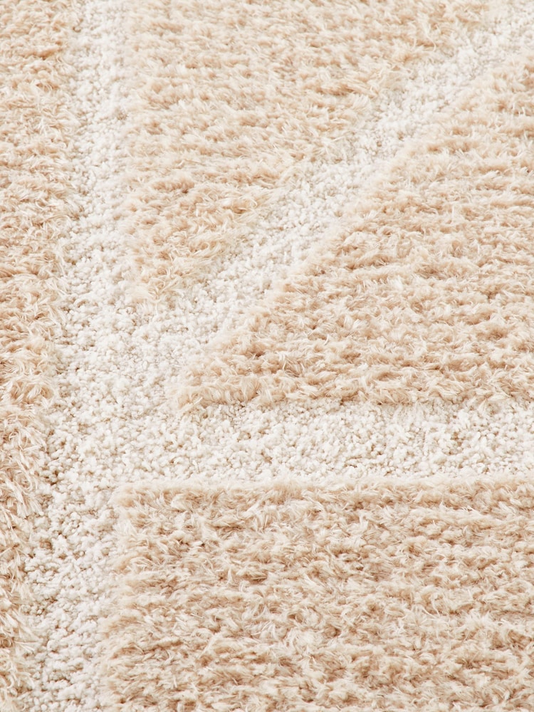 La Redoute Intérieurs Beige Nudea Geometric Print Rug - Image 4 of 4