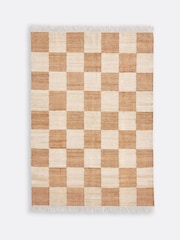 La Redoute Intérieurs Natural Ionisa Checkerboard 78% Jute Rug - Image 3 of 3