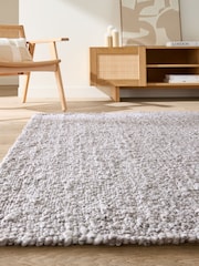 La Redoute Intérieurs Grey Hamea Rug with Knitted Effect - Image 1 of 5