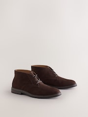 Brown Suedette Chukka Boots - Image 1 of 5