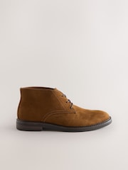 Tan Brown Suedette Chukka Boots - Image 2 of 5