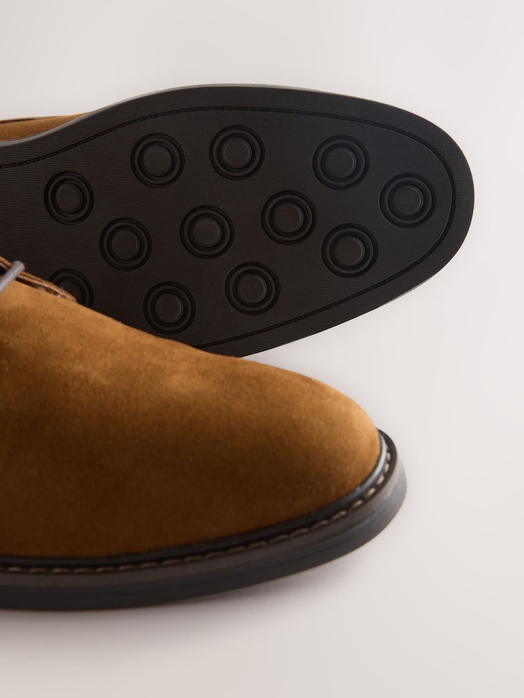 Tan Brown Suedette Chukka Boots - Image 5 of 5 Tan Brown Suedette Chukka Boots - Image 5 of 5