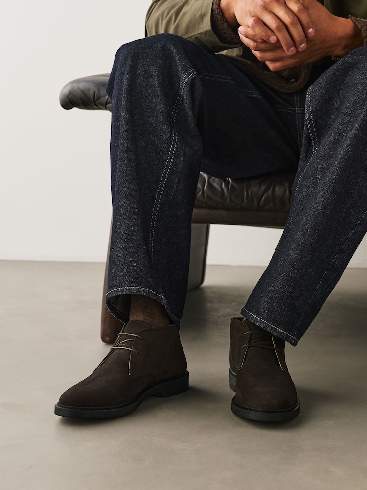 Brown Suede Chukka Boots - Image 2 of 2 Brown Suede Chukka Boots - Image 2 of 2