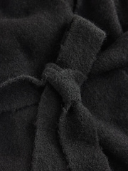 Lipsy Black Soft Touch Belted Fringe Cape Poncho - Image 6 of 7