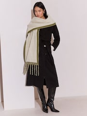 Verde oscuro - Lipsy Reversible Brushed Scarf - Imagen 4 de 7