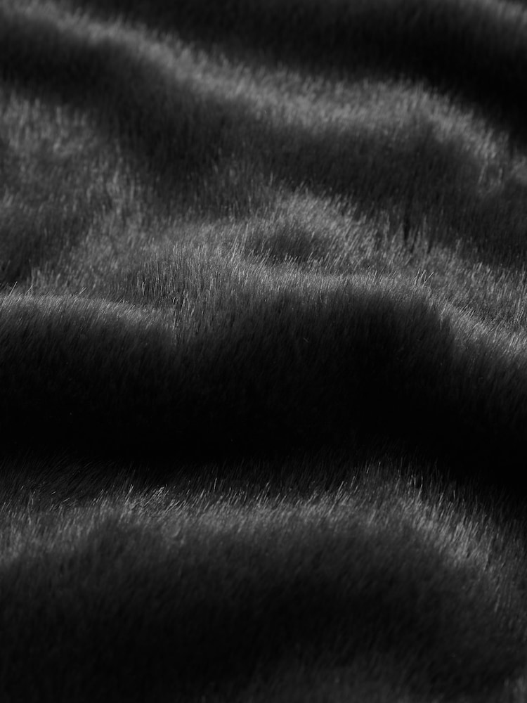 Negro - Lipsy Faux Fur Stole Scarf - Imagen 2 de 3